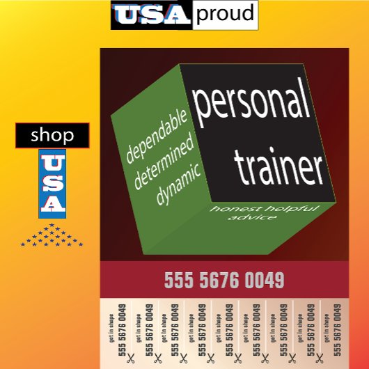 Fitness Trainer Geometrisch Modern Design Flyer