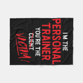 Fitness Trainer Gift Gym Workout Personal Trainer Fleece Deken (Voorkant (Horizontaal))