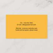 Fitness Trainer Gym Coach Minimalistisch Goud Visitekaartje (Achterkant)