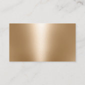 Fitness Trainer Gym Coach Modern Faux Gold Visitekaartje (Achterkant)