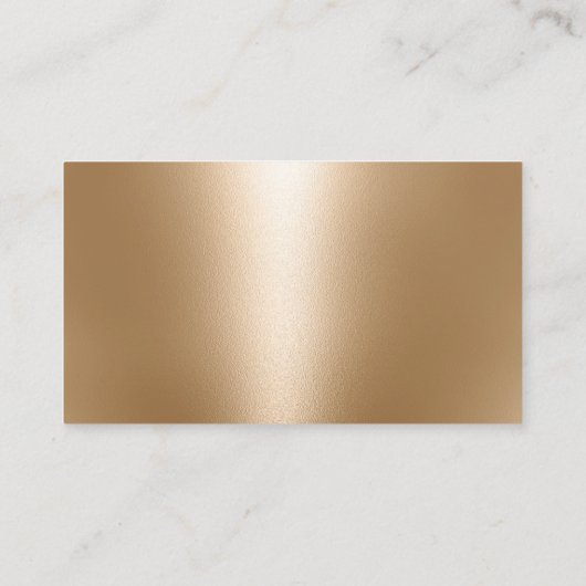 Fitness Trainer Gym Coach Modern Faux Gold Visitekaartje (Achterkant)