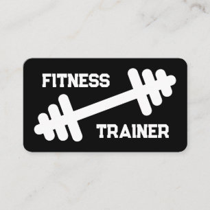 Fitness trainer gym coach visitekaartje template