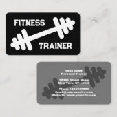 Fitness trainer gym coach visitekaartje template (Voorkant / Achterkant)