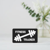 Fitness trainer gym coach visitekaartje template (Staand voorkant)