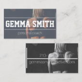 fitness - trainer gym instructeur visitekaartje (Voorkant / Achterkant)