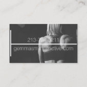 fitness - trainer gym instructeur visitekaartje (Achterkant)