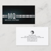 Fitness Trainer Gym Monogram Visitekaartje (Voorkant / Achterkant)