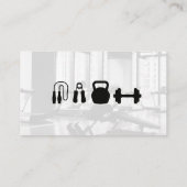 Fitness Trainer Logo | Gezondheid Gym Afsprakenkaartje (Achterkant)