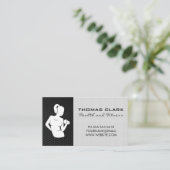 Fitness Trainer Logo Visitekaartje (Staand voorkant)
