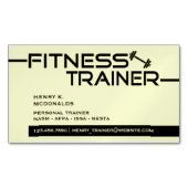 Fitness Trainer Magnetisch Visitekaartje (Voorkant)