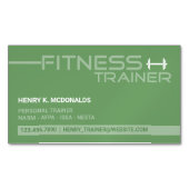 Fitness Trainer Magnetisch Visitekaartje (Voorkant)