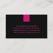 Fitness Trainer Modern Roos Roze Visitekaartje (Achterkant)