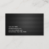 Fitness Trainer Modern Stripes Dark Metal Visitekaartje (Achterkant)