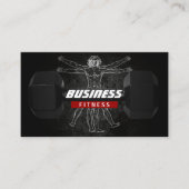 Fitness Trainer Perfect Body Professional Grunge Visitekaartje (Voorkant)