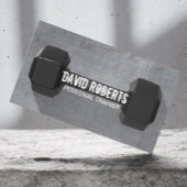 Fitness Trainer Professional Dumbbell Cool Metal Visitekaartje