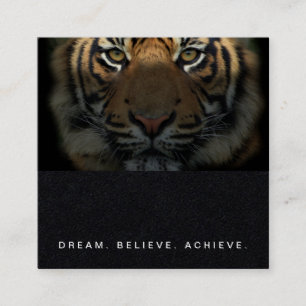 Fitness Trainer Professional Premium Zwart Vierkan Vierkante Visitekaartje