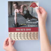 Fitness Trainer Reclame Flyer (Hand)