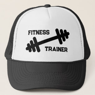 Fitness trainer sportschool coach trucker hoed met trucker pet