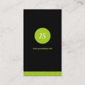 Fitness Trainer - Stijlvol Apple Green Visitekaartje (Achterkant)