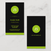 Fitness Trainer - Stijlvol Apple Green Visitekaartje (Voorkant / Achterkant)