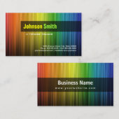 Fitness Trainer - Stijlvolle regenboogkleuren Visitekaartje (Voorkant / Achterkant)