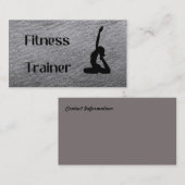 Fitness Trainer Visitekaartje (Voorkant / Achterkant)