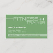 Fitness Trainer Visitekaartje (Voorkant)