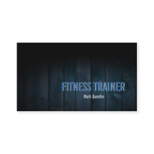 Fitness Trainer Visitekaartje Dark Wood