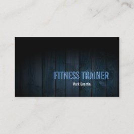 Fitness Trainer Visitekaartje Dark Wood