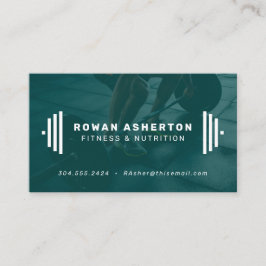 Fitness trainer visitekaartje met foto