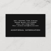 Fitness Trainer - Visitekaartjes (Achterkant)