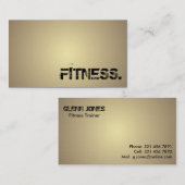 Fitness Trainer - Visitekaartjes (Voorkant / Achterkant)