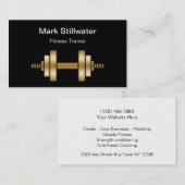 Fitness Trainer Visitekaartjes (Voorkant / Achterkant)