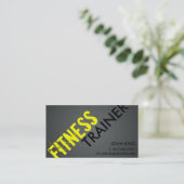 Fitness Trainer - Visitekaartjes (Staand voorkant)