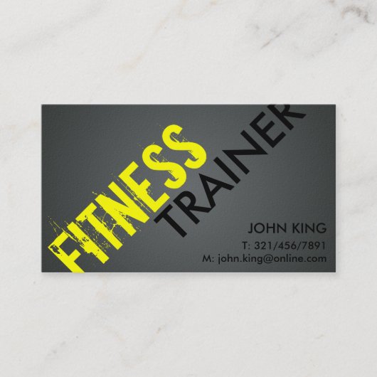 Fitness Trainer - Visitekaartjes (Voorkant)