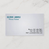 Fitness Trainer - Visitekaartjes (Achterkant)