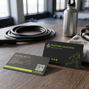 Fitness Trainer Zakelijk   Minimalistische Matte Z Visitekaartje