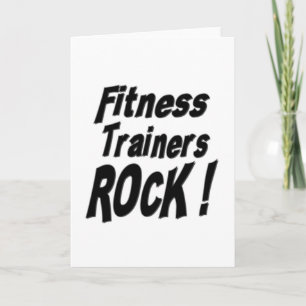 Fitness Trainers Rock! Wenskaart Kaart