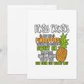 Fitness Trainers zijn als ananassen. Feestdagenkaart (Voorkant / Achterkant)
