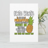 Fitness Trainers zijn als ananassen. Feestdagenkaart (Staand voorkant)