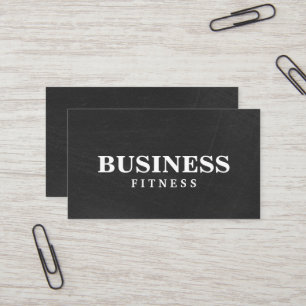 Fitness Training Professioneel Donker Blackboard Visitekaartje