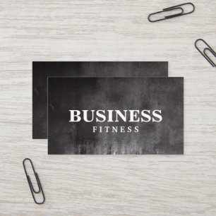Fitness Training Professionele donkere zwarte rand Visitekaartje