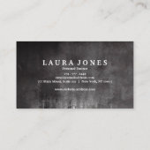 Fitness Training Professionele donkere zwarte rand Visitekaartje (Achterkant)