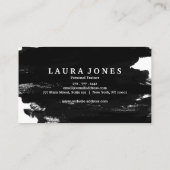 Fitness Training Professionele donkere zwarte rand Visitekaartje (Achterkant)