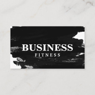 Fitness Training Professionele donkere zwarte rand Visitekaartje