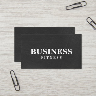 Fitness Trainingsprofessional Donkere Schoolbord Visitekaartje