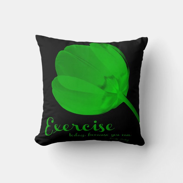 Fitness Tulip Green Exercise Pillow Kussen (Voorkant)