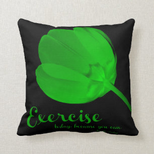 Fitness Tulip Green Exercise Pillow Kussen
