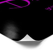 Fitness Tulip Paars Discipline Poster (Hoek)