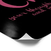 Fitness Tulip Roze Poster (Hoek)